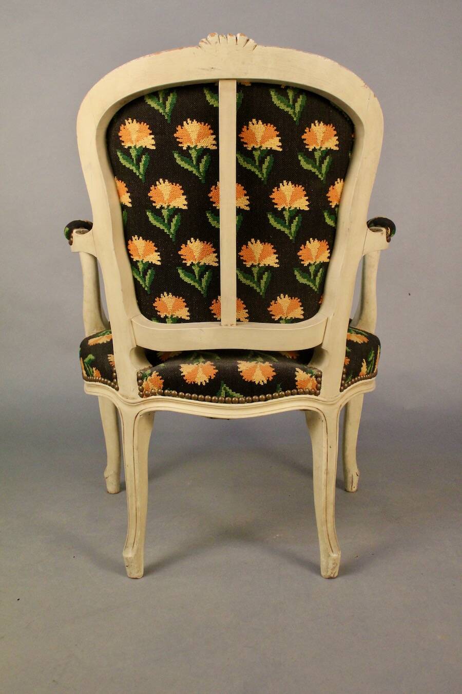 Pair of Cabriolet armchairs in Louis XV style