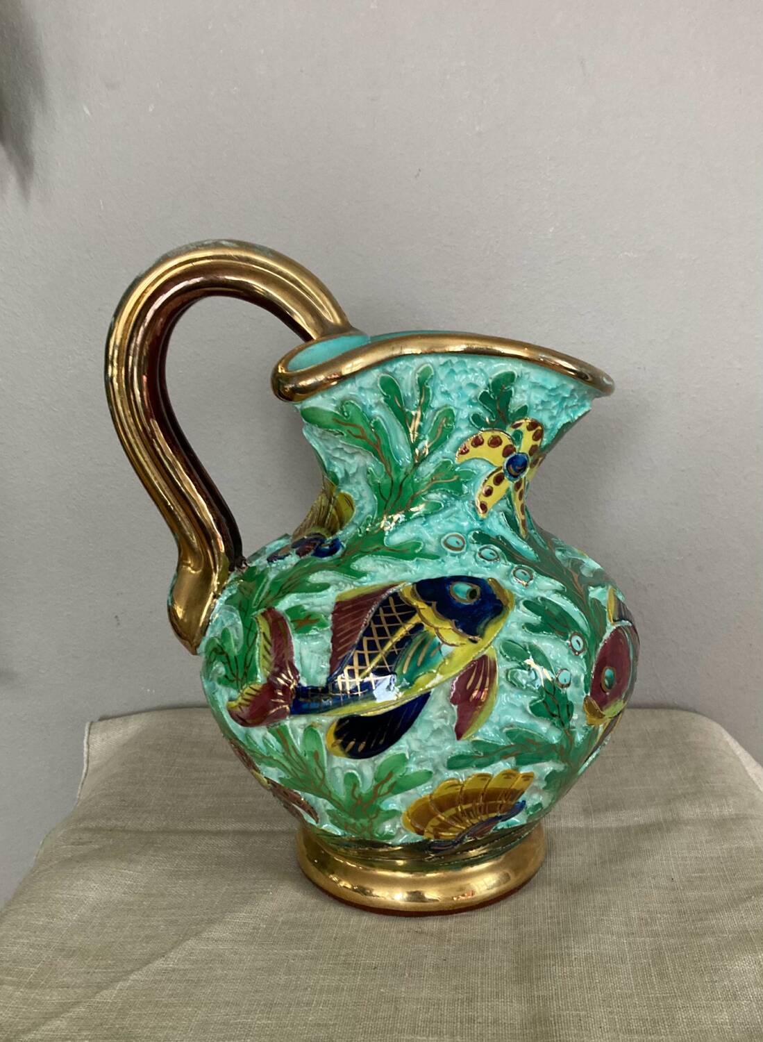 Ceramic pitcher signed Cerdazur MONACO 4 DPS, 1950s/60s