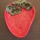 Slip cup - strawberry shape - Portuguese work - 1980s