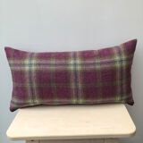 Rectangular cushion tartan fabric