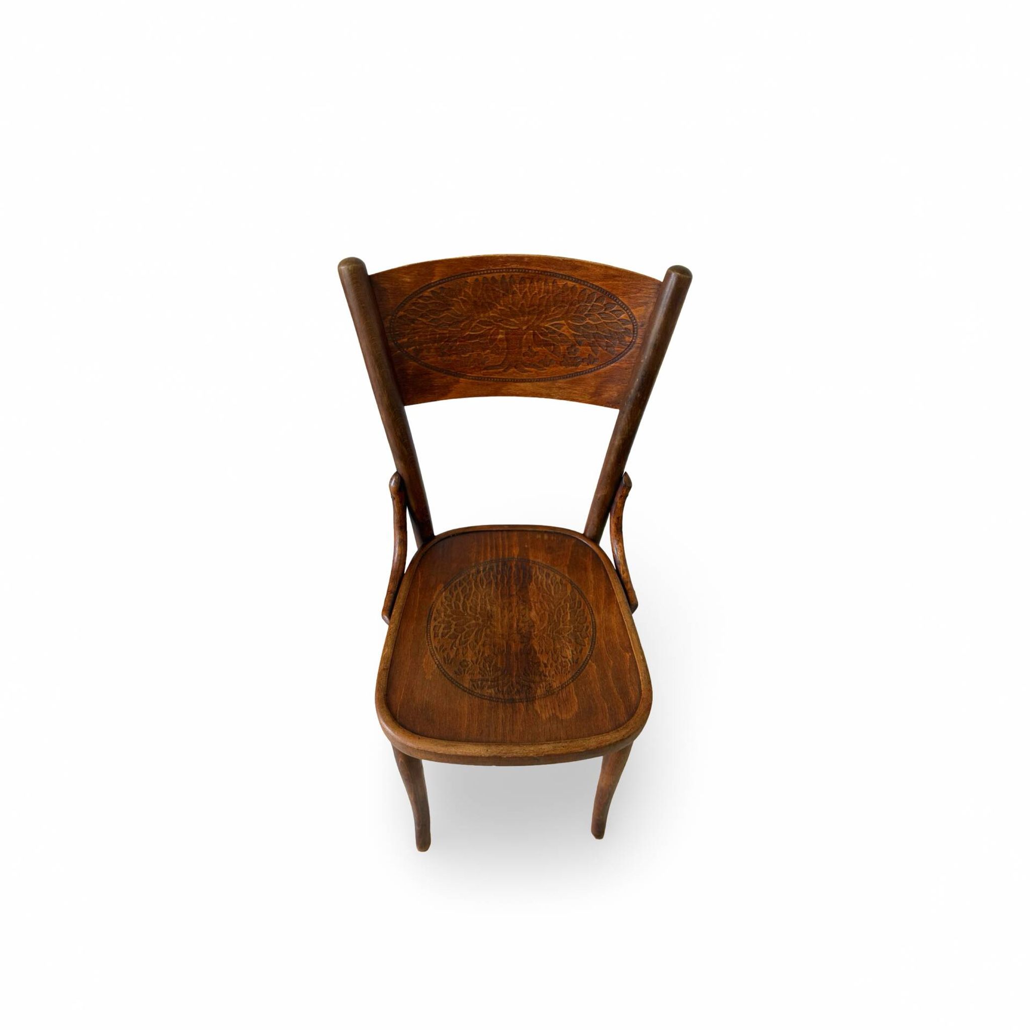 Set of six Authentic antique bentwood chairs, Antonio Volpe