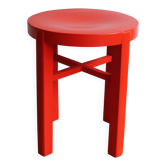 1930's Modernist Red Stool