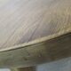 Large brutalist round coffee table, in exotic oak 1960s