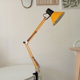 Vintage 1970s mustard yellow architect lamp