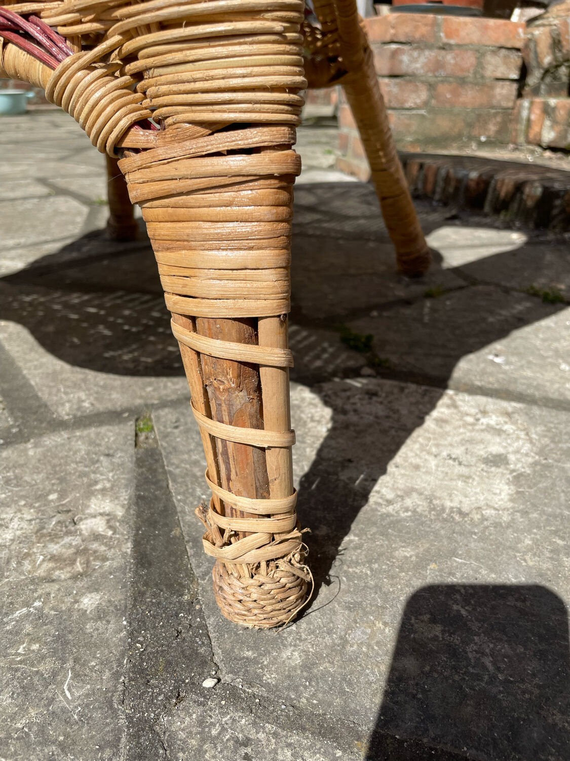 Vintage rattan garden furniture