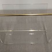 Acrylic magazine rack by David Lange, France circa 1970.