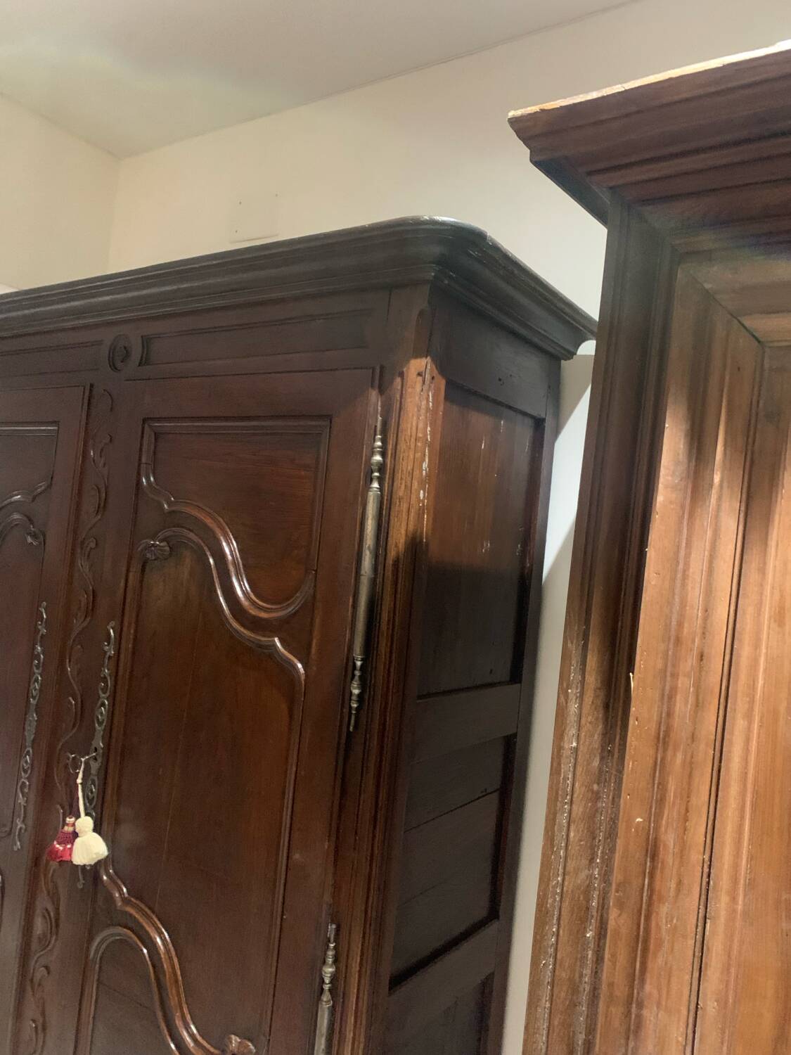 Antique Lorraine Wardrobe, 18th Century, Rustic Oak