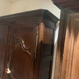 Antique Lorraine Wardrobe, 18th Century, Rustic Oak