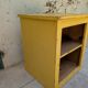Low storage unit in saffron yellow wood – Canadian handcrafted.
