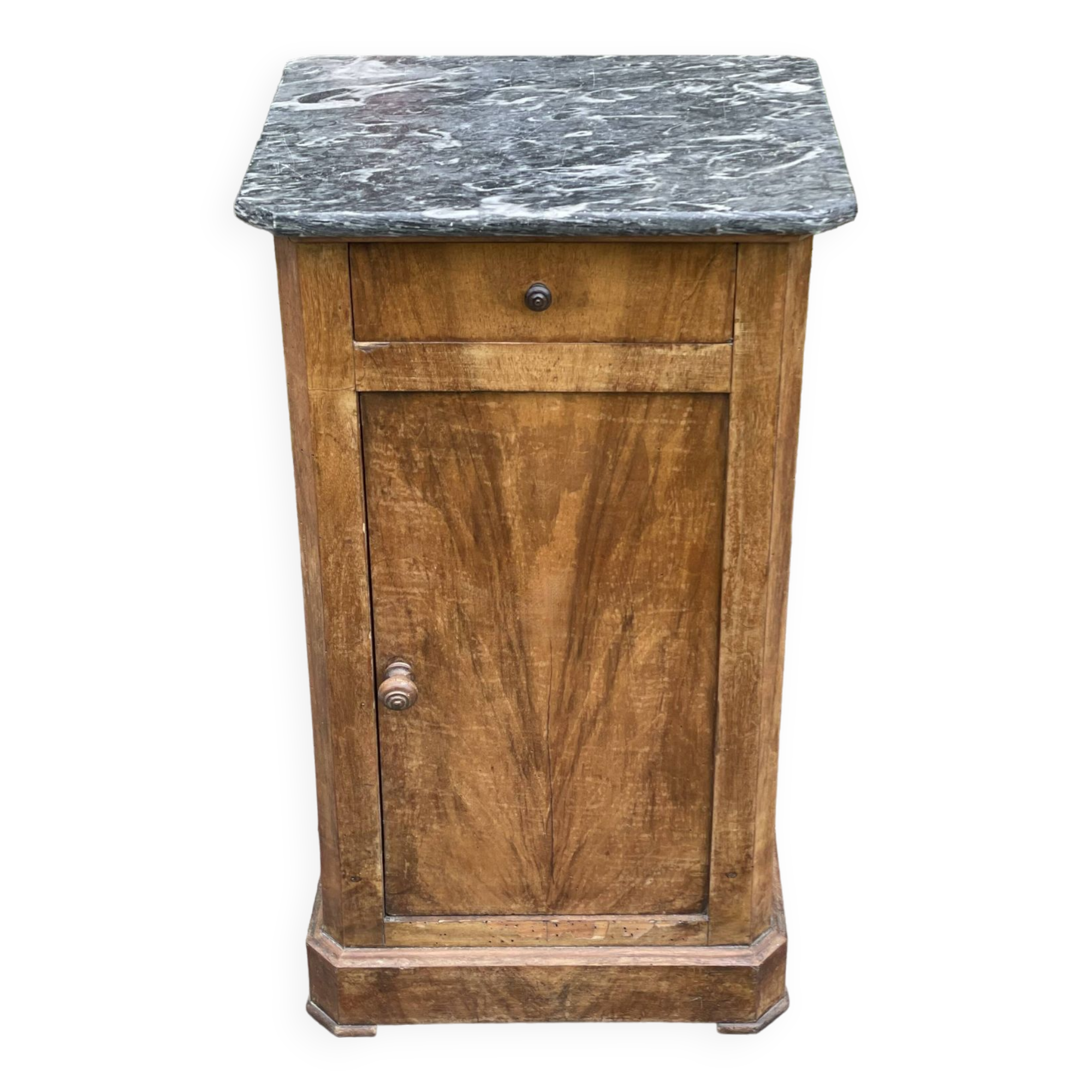 Nightstand - bedside table with marble top