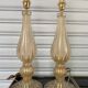 Pair of golden lamp legs - Alberto Dona - Murano - 70s