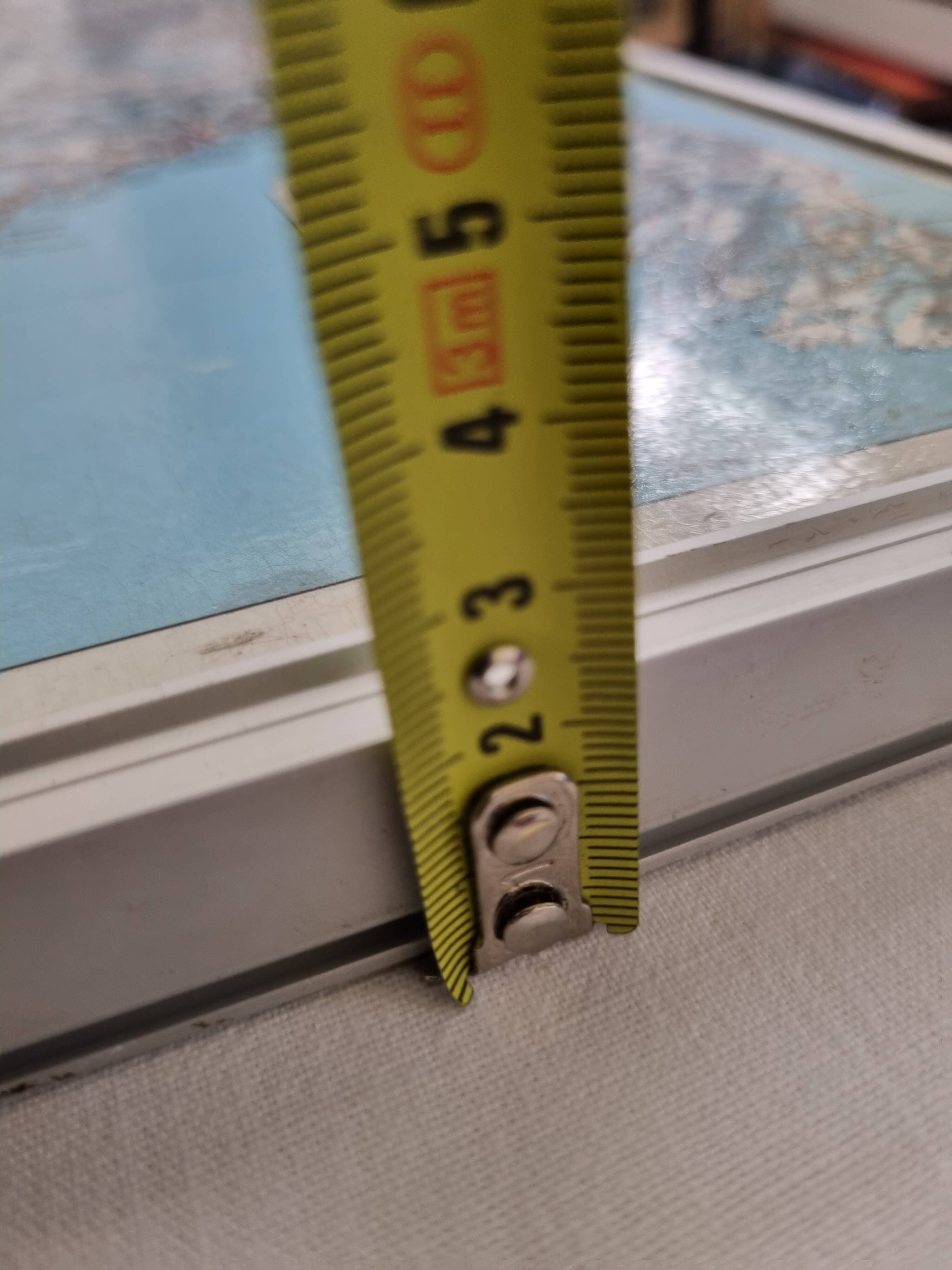 Framed vintage "Michelin" road map from the 80s, 111 cm x 100 cm