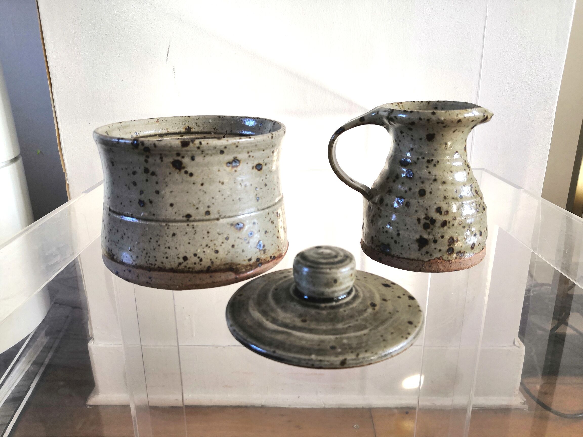 Paire de céramiques de Gustave Tiffoche design années 60