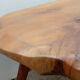 Brutalist olive coffee table 60s