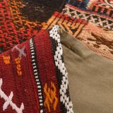 7x10 Multicolor Traditional Handmade Kilim Rug, 202x304Cm