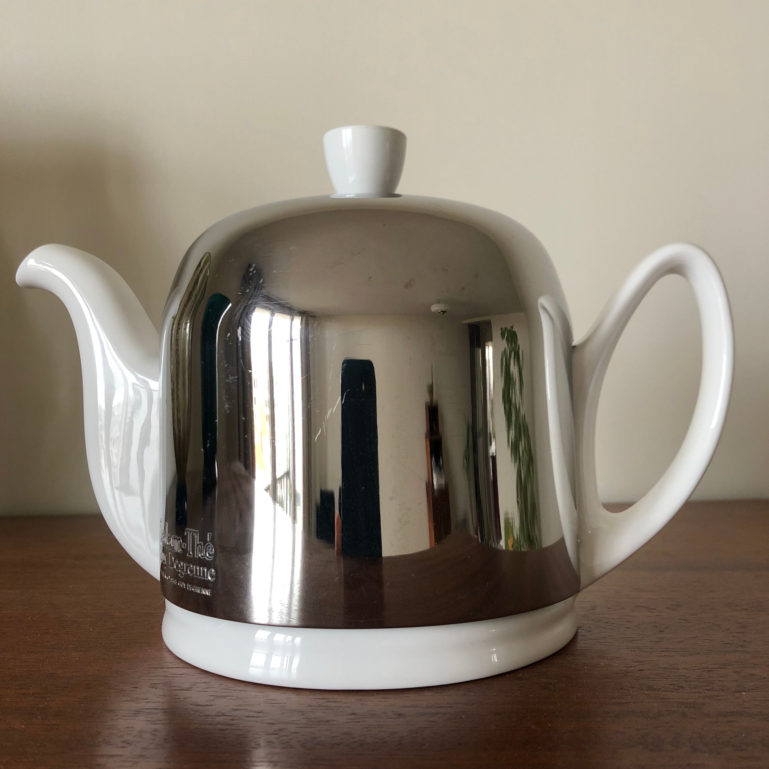 Salam Degrenne porcelain teapot 4 cups