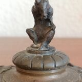 Bronze fireplace trim