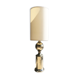 Chrome metal lamp from the 1970s
