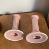 Pair of porcelain candlesticks