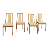 Four mid century chairs vintage