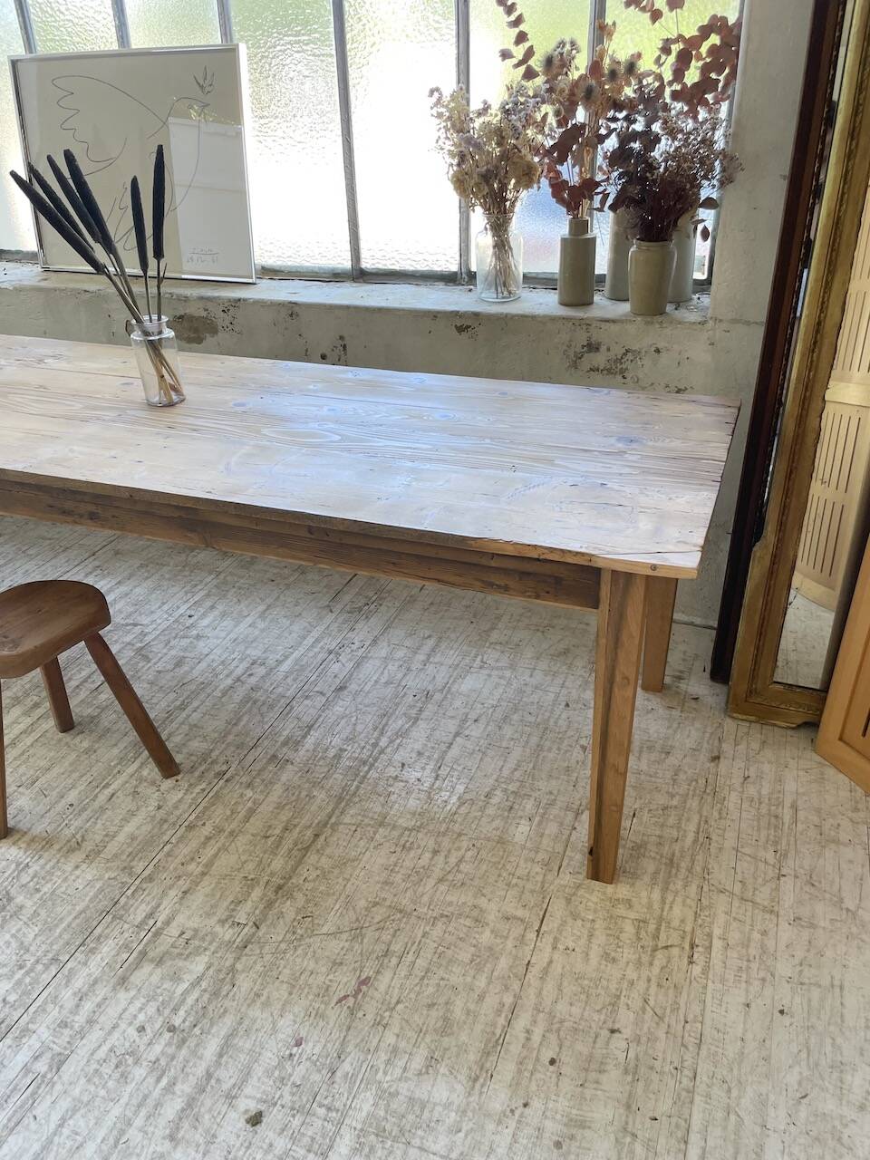 4m XXL pine and oak farmhouse table