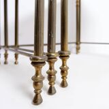 Set of 3 Mid-Century Modern Nesting Tables Maison Jansen Style - 1970s