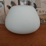 Abat-jour de remplacement en verre blanc de style rétro vintage français