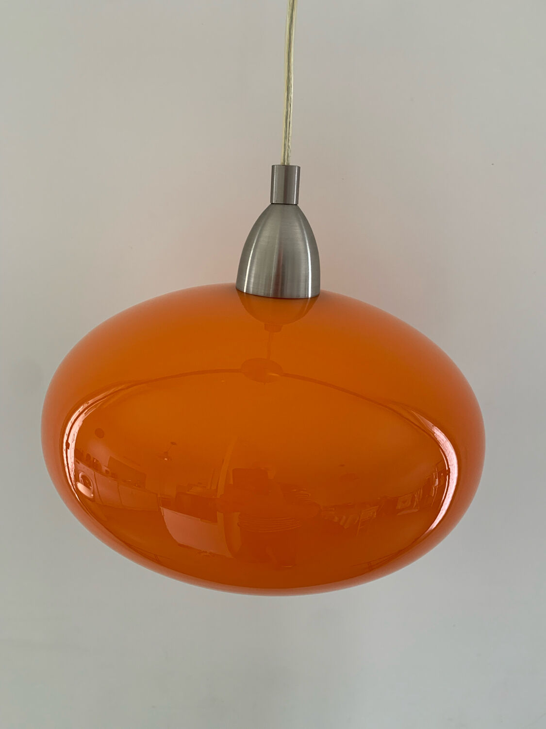 Vintage orange hanging lamp