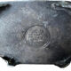 Ancient Asian teapot made of pewter and glass