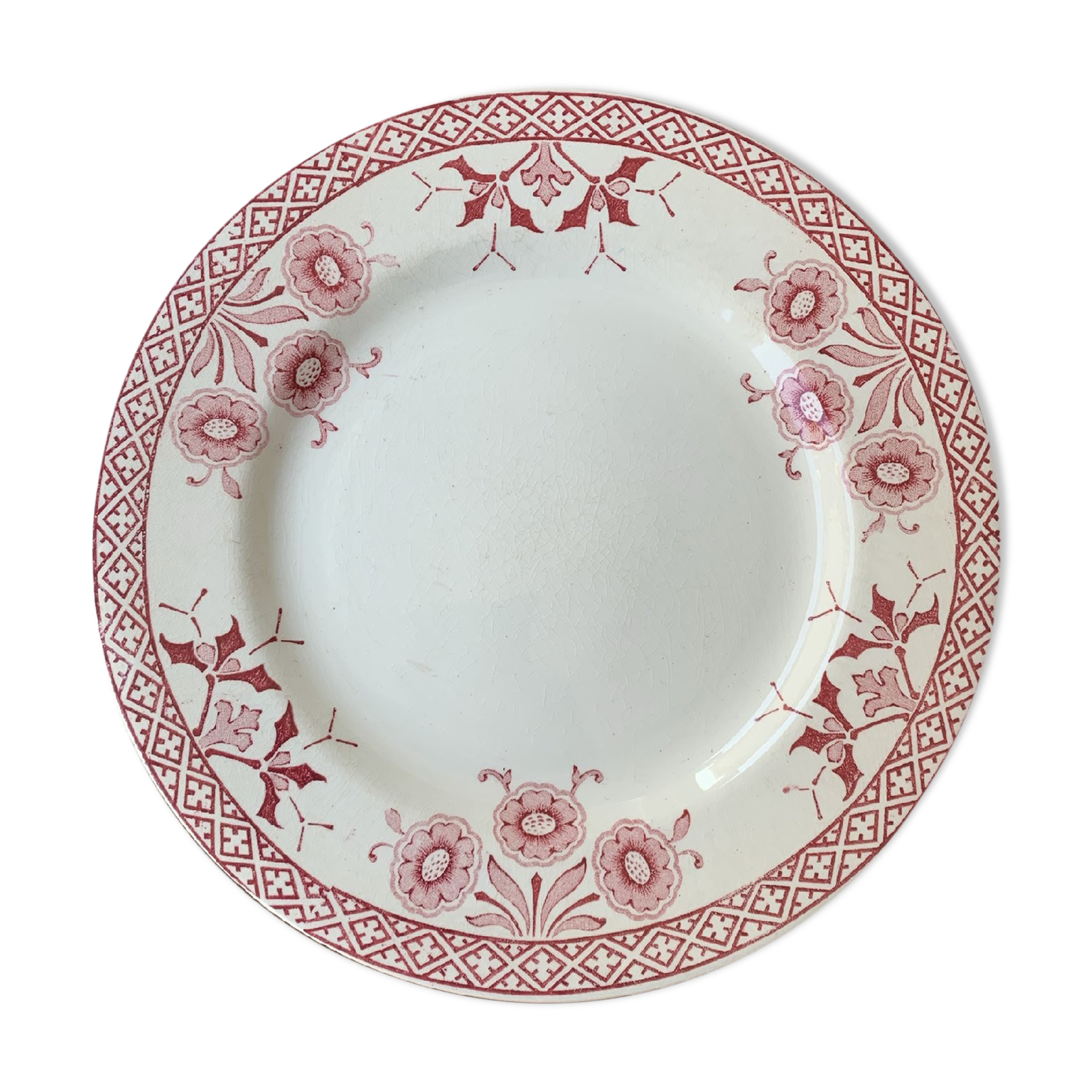 Flat plate iron earth Keller and Guerin Lunéville service Cluny 1900