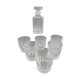 Carafe "Etzel" et 6 verres  "Vilandry" en cristal