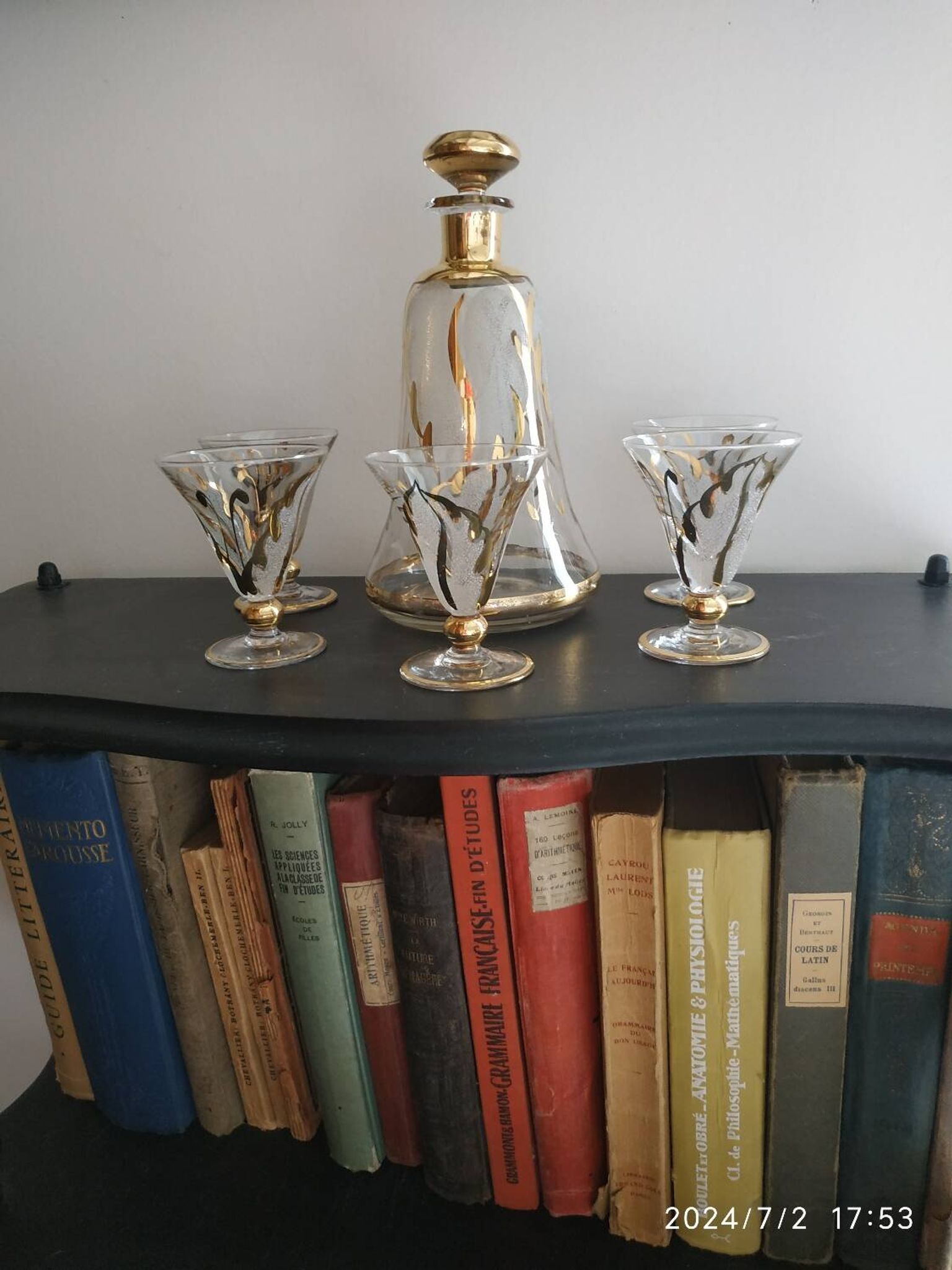 Carafe et ses verres