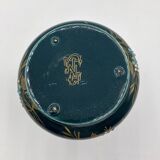 Small Gien vase in enamelled earthenware • Napoleon III