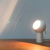 Swiss minimalist magnetic table lamp from the mid-century space age, 1960s.