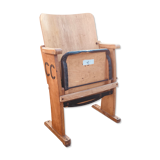 1920 cinema chair made of wood and skai