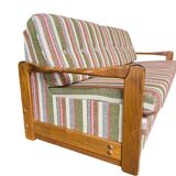 Vintage wooden sofa / sofa bed / couch
