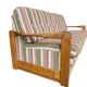 Canapé vintage en bois / canapé-lit / sofa