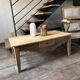 Table basse bois massif avec tiroir