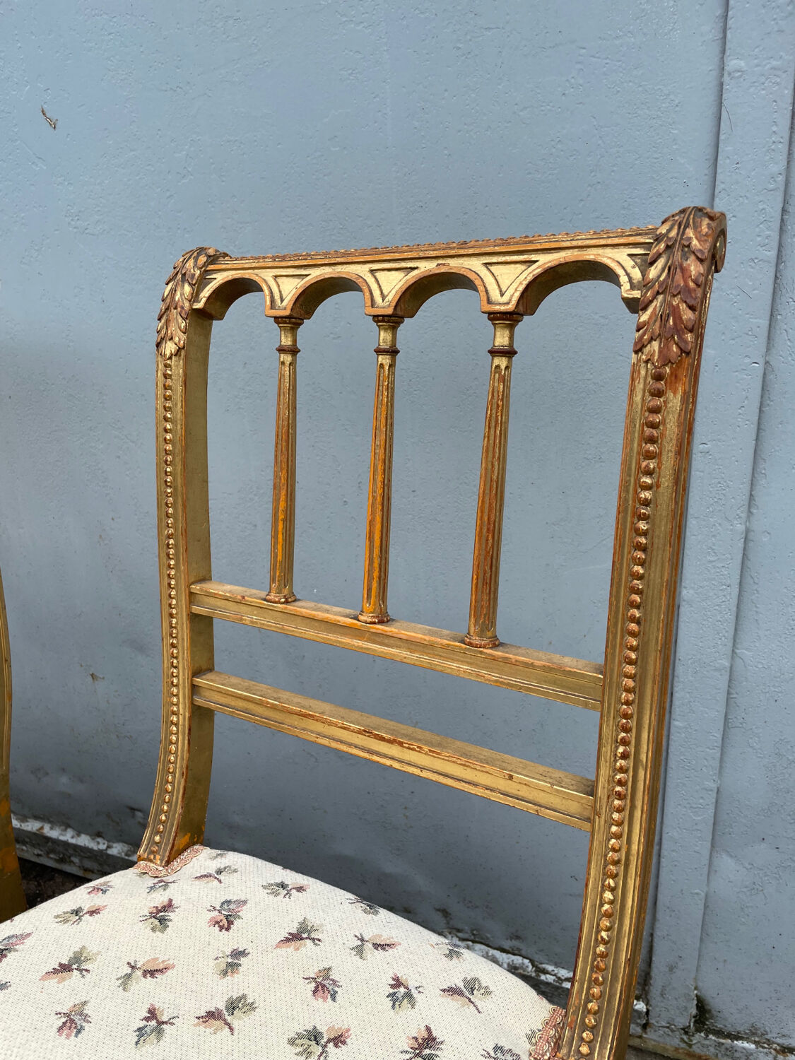 4 wooden chairs dore late nineteenth style louis xvi