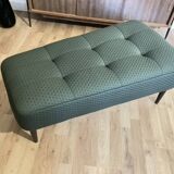 green asymmetrical bench