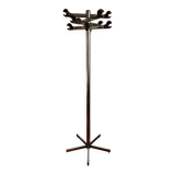 Space age 1970 coat rack in chromed metal and Bakelite