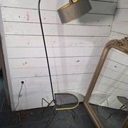Tripod floor lamp in Matégot style from the 1950s.