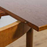 Mid Century Round Extendable Dining Table from McIntosh, 1960s