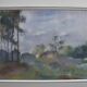 Henry Ottmann (1877-1927) Edge of the woods in the mist, signed pastel