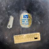 Pair of art deco candlesticks in stainless steel 3 flames, Spain, 1970