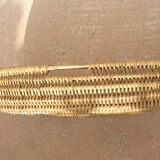 Old wicker laundry basket