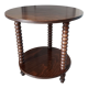 Table d'appoint en bois tourné