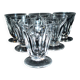 Set of 6 Saint-Louis flat-ribbed cut crystal goblet wine glasses? close Talleyrand 8.5cm