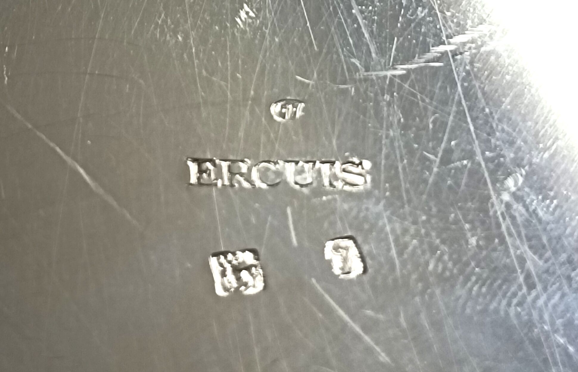 Silver metal bottle underwear Ercuis