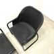 Retro FIAM armchairs Italy 1980s – black metal frame & green upholstery (set of 2)
